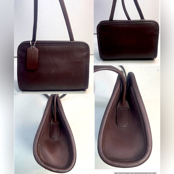 Rare Vintage Mahogany Coach Disco Crossbody Near Mint PRICE FIRM NWOT - Picture 6 of 16